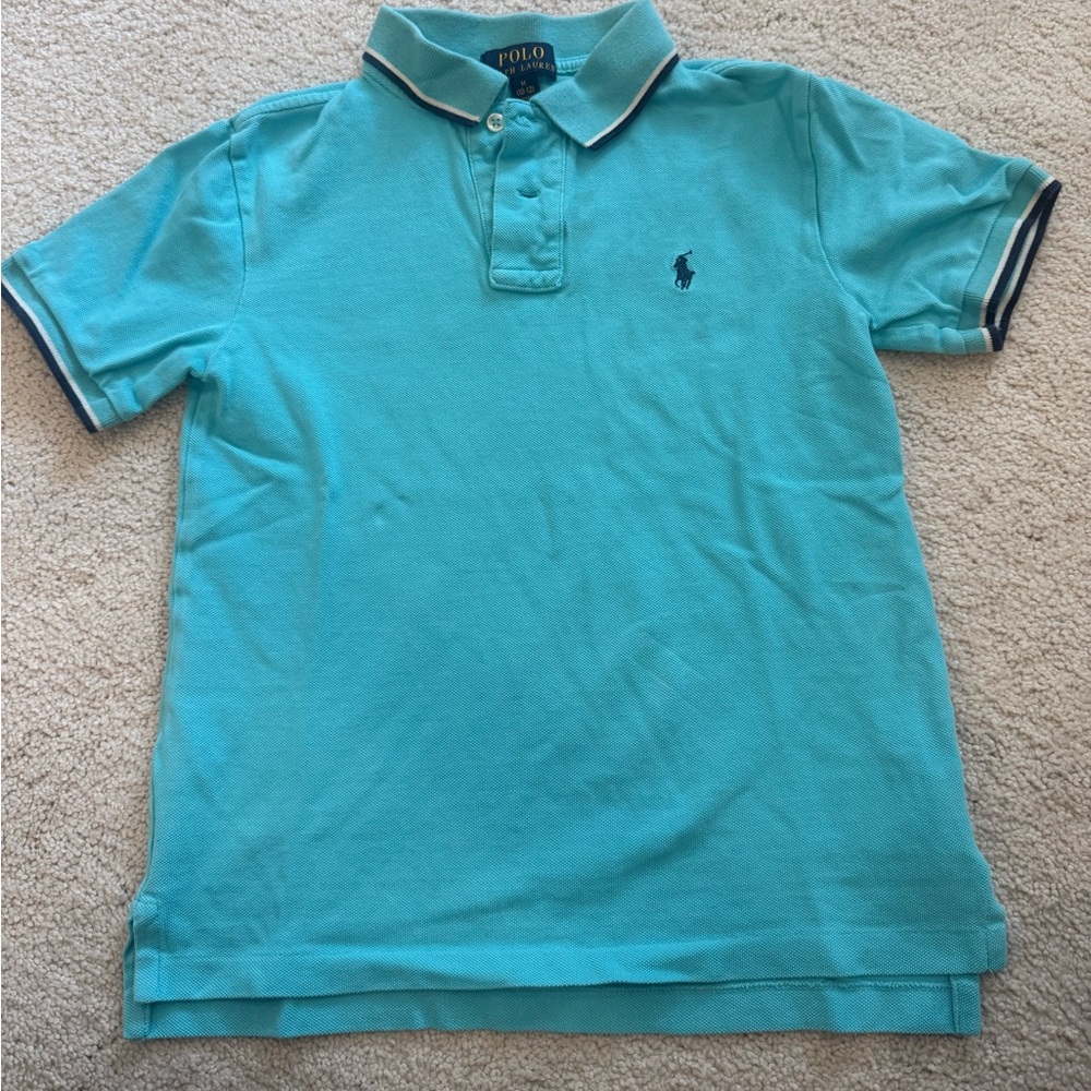 Polo by Ralph Lauren Boys Blue Polo Shirt. Size 10-12.